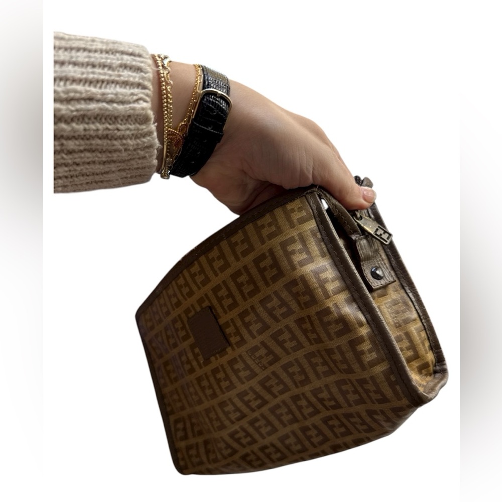Vintage Fendi Zucca Monogram Clutch - Picture 4 of 8